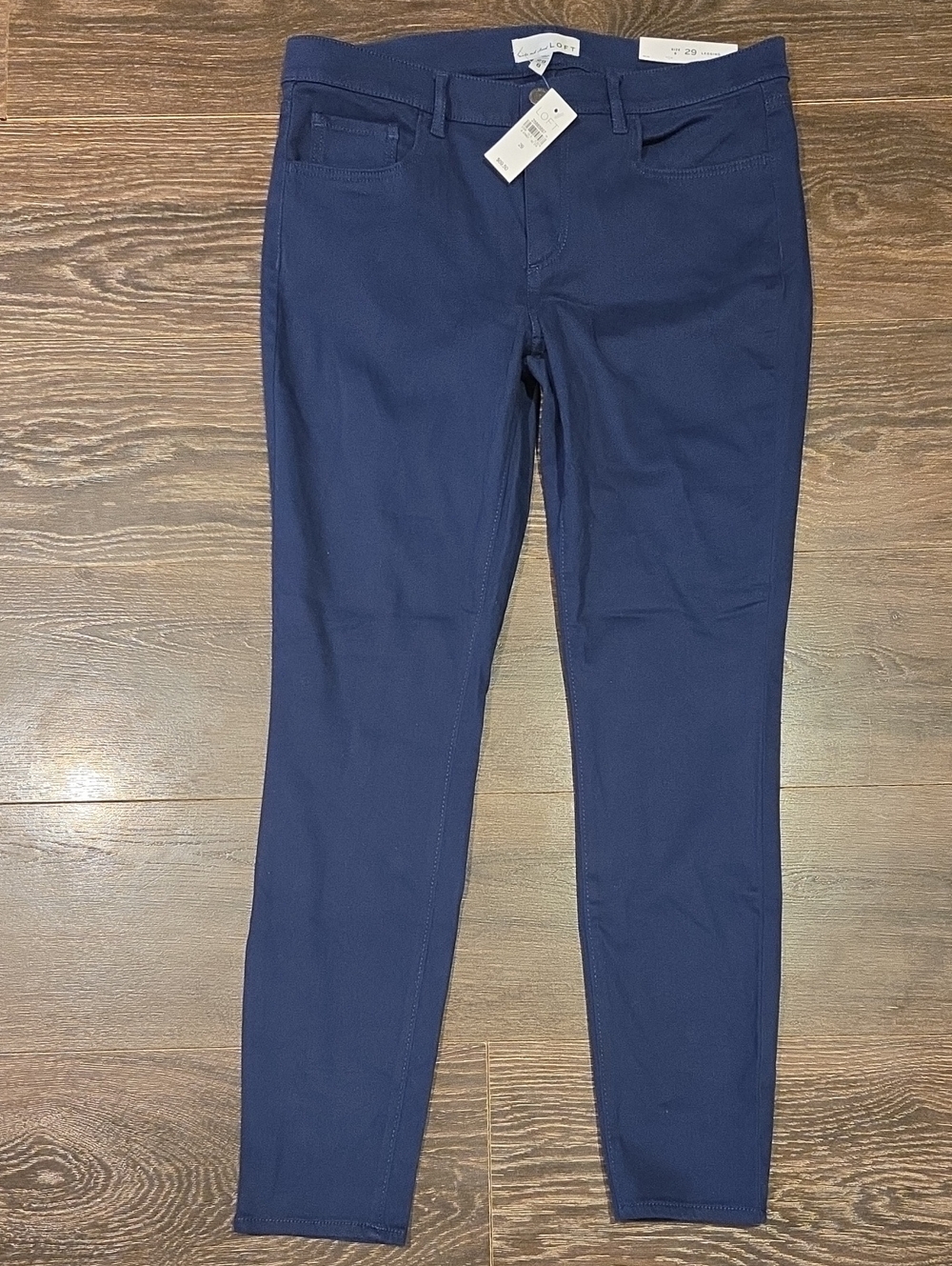 ❤ NWT! LOFT HIGH RISE SATEEN SKINNY LEGGING JEANS, BLUE, 8 (29)